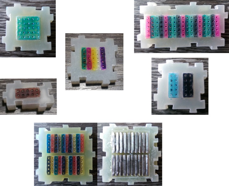 BitBlox picture of the various sizes of BitBlox modules